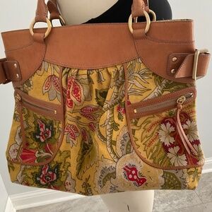 DKNY large purse floral